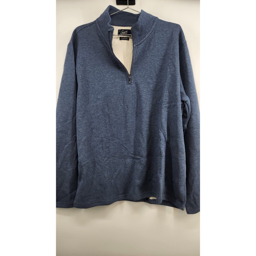 Grayers‎ Mens Navy XL Harrison Double Knit Quarter Zip Sweater NWT